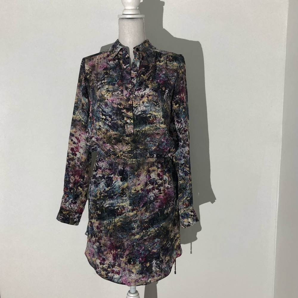 Haute Hippie silk splatter paint dress extra small